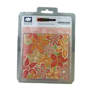 Cloud 9 Designs 3.5" Chipboard FLORAL Monograms Alphabet ~ Pink Orange Peach